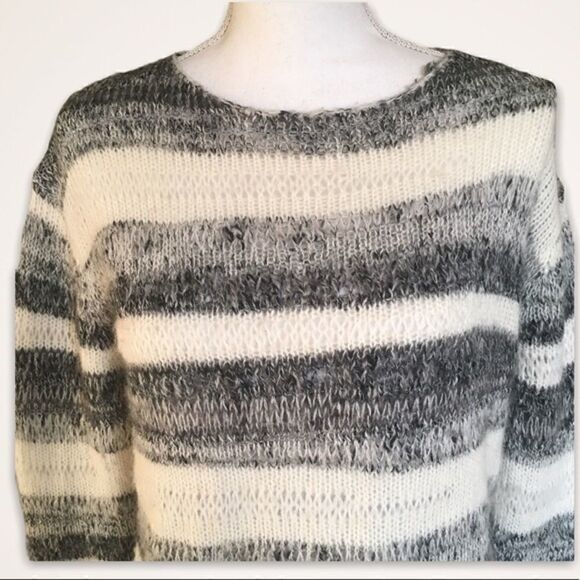 Cynthia Rowley Strip Mohair Sweater - Picture 2 of 6